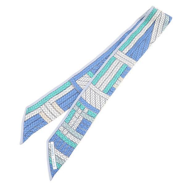 Hermes Twilly Scarf Blue