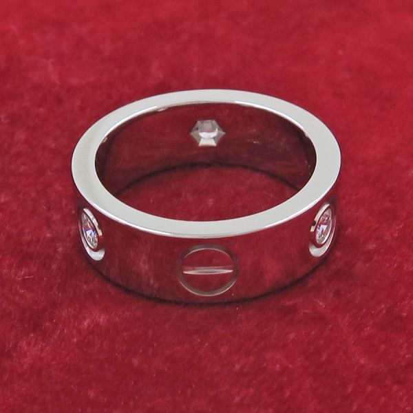 Cartier Love Ring Half Diamond — view 3