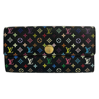 Louis Vuitton Wallet Monogram Multicolor Pochette Porte-Monnaie Cles Noir