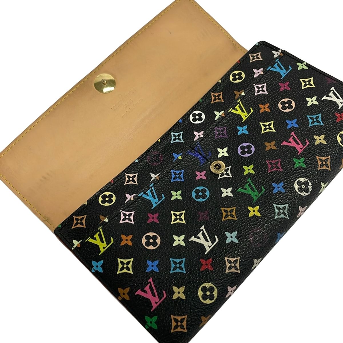 Louis Vuitton Wallet Monogram Multicolor Pochette Porte-Monnaie Cles Noir — view 3