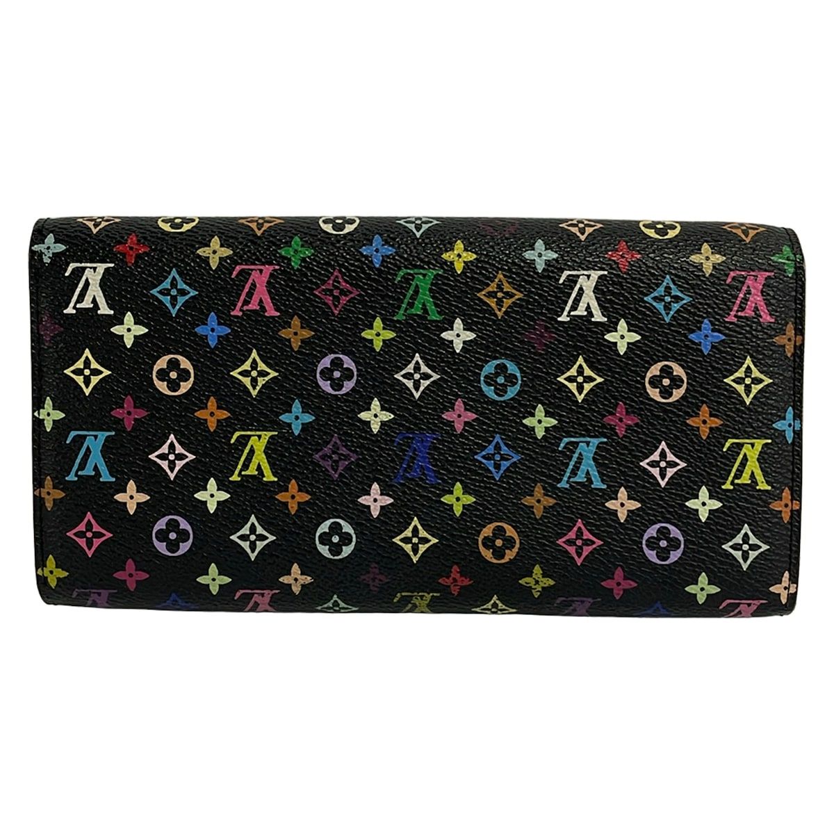 Louis Vuitton Wallet Monogram Multicolor Pochette Porte-Monnaie Cles Noir — view 2