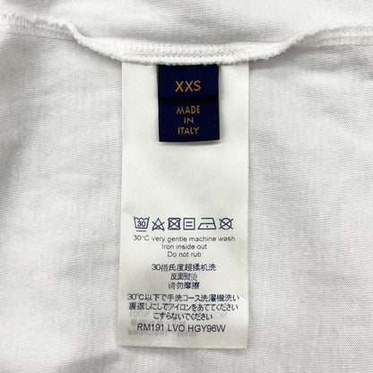Louis Vuitton Short Sleeve T-Shirt Kansas Wind Print Lvo Xxs Cotton Logo White — view 9