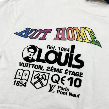 Louis Vuitton Short Sleeve T-Shirt Kansas Wind Print Lvo Xxs Cotton Logo White — view 7
