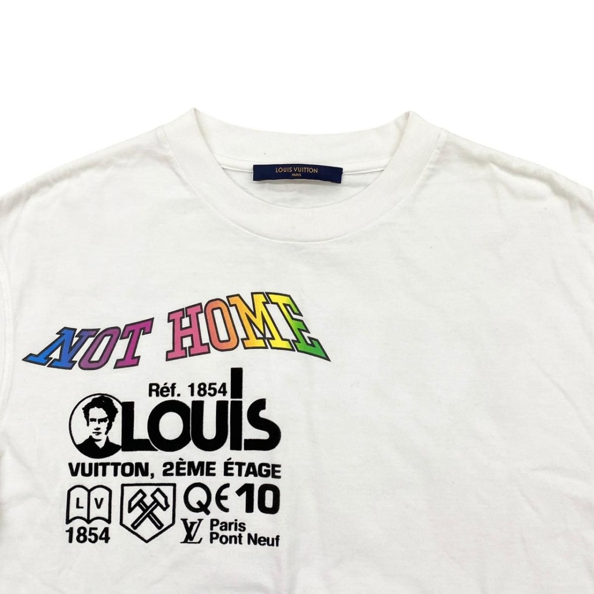 Louis Vuitton Short Sleeve T-Shirt Kansas Wind Print Lvo Xxs Cotton Logo White — view 3