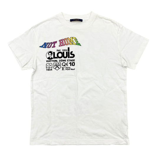 Louis Vuitton Short Sleeve T-Shirt Kansas Wind Print Lvo Xxs Cotton Logo White