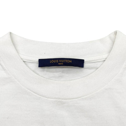 Louis Vuitton Short Sleeve T-Shirt Kansas Wind Print Lvo Xxs Cotton Logo White — view 8