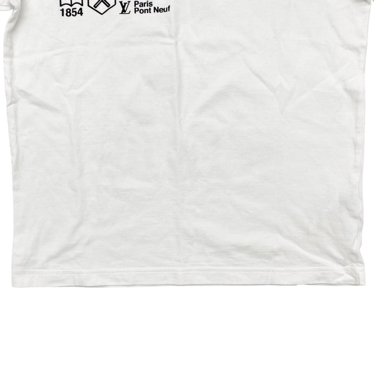 Louis Vuitton Short Sleeve T-Shirt Kansas Wind Print Lvo Xxs Cotton Logo White — view 4