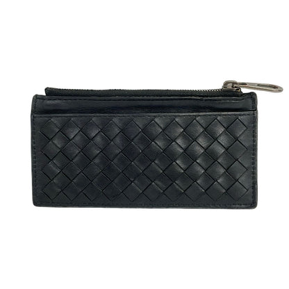 Bottega Veneta Coin Case Intrecciato Black Card Leather — view 2