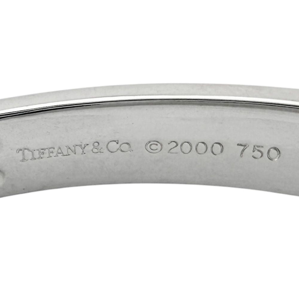 Tiffany & Co Streamerica Bangle 18k White Gold Diamond Bracelet — view 6