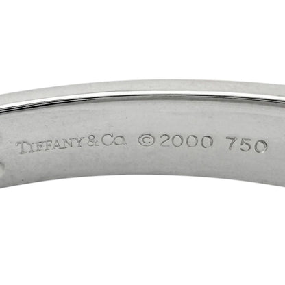 Tiffany & Co Streamerica Bangle 18k White Gold Diamond Bracelet — view 6