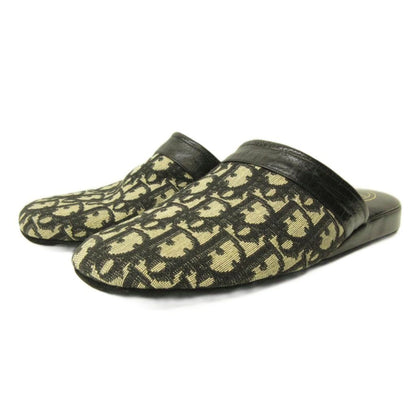 Dior Sandals le Monsieur Trotter Pattern Canvas Contrast Leather