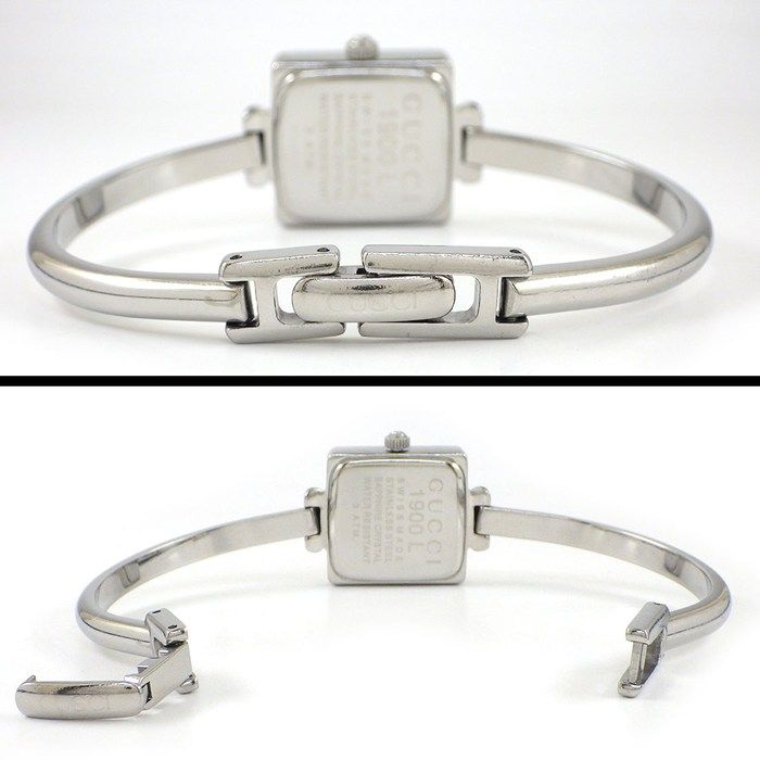 Gucci Watch Bangle Square Black Dial SS — view 3