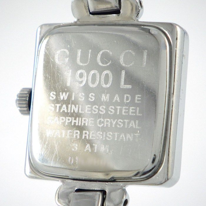 Gucci Watch Bangle Square Black Dial SS — view 4