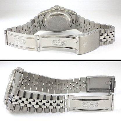 Rolex Watch Datejust L Number Sunray Silver Dial Date 18k White Gold SS — view 3