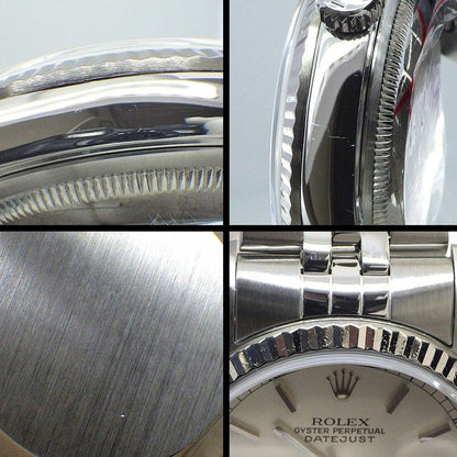 Rolex Watch Datejust L Number Sunray Silver Dial Date 18k White Gold SS — view 6