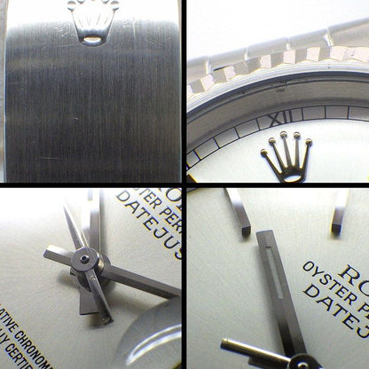 Rolex Watch Datejust L Number Sunray Silver Dial Date 18k White Gold SS — view 8