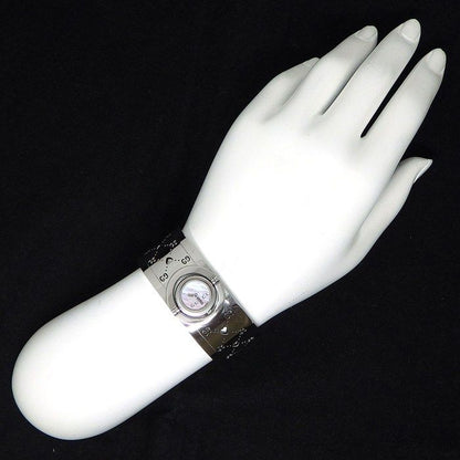Gucci Watch Bangle Towa 112 GG Pink Maza Ofpearl Dial SS — view 9
