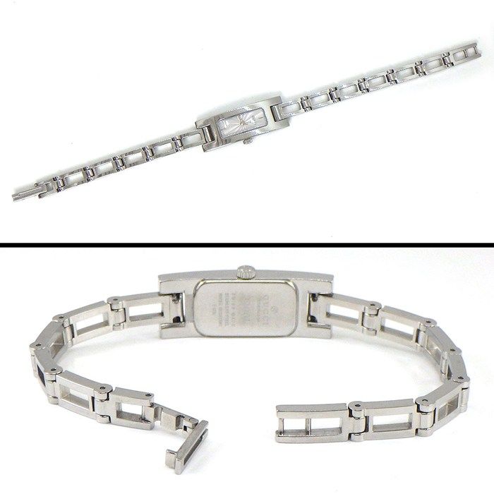 Gucci Watch Bangle Rectangular Silver Gyo Chez Dial SS — view 3