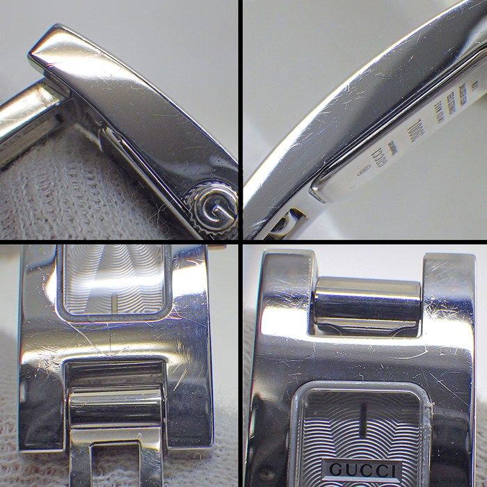 Gucci Watch Bangle Rectangular Silver Gyo Chez Dial SS — view 6