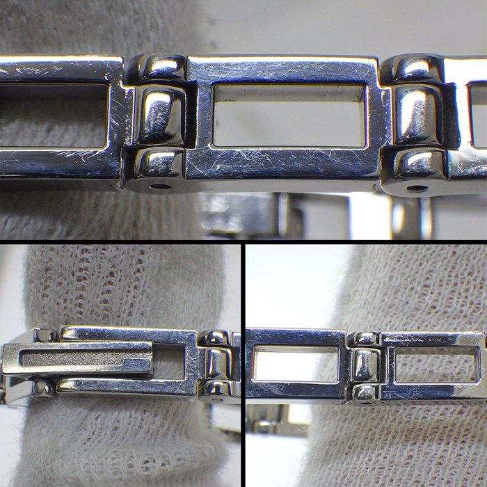 Gucci Watch Bangle Rectangular Silver Gyo Chez Dial SS — view 7