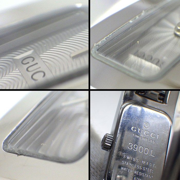 Gucci Watch Bangle Rectangular Silver Gyo Chez Dial SS — view 5