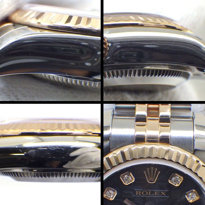Rolex Watch Datejust M Number 2007 Roulett 10 Points Diamond Index Black — view 7
