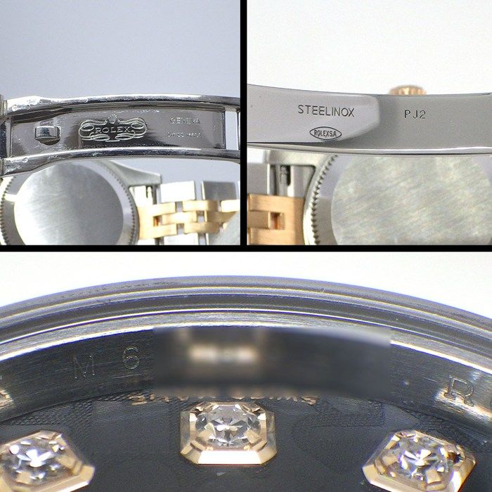 Rolex Watch Datejust M Number 2007 Roulett 10 Points Diamond Index Black — view 5