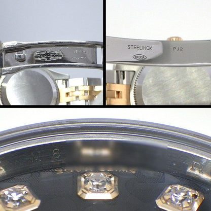 Rolex Watch Datejust M Number 2007 Roulett 10 Points Diamond Index Black — view 5