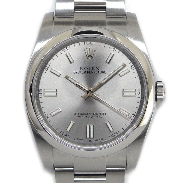 Rolex Watch Oyster Perpetual Roulett Sunray Calf Dial SS Automatic Winding