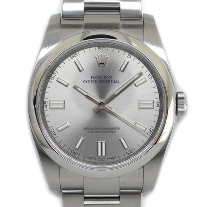 Rolex Watch Oyster Perpetual Roulett Sunray Calf Dial SS Automatic Winding