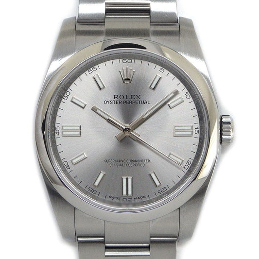 Rolex Watch Oyster Perpetual Roulett Sunray Calf Dial SS Automatic Winding