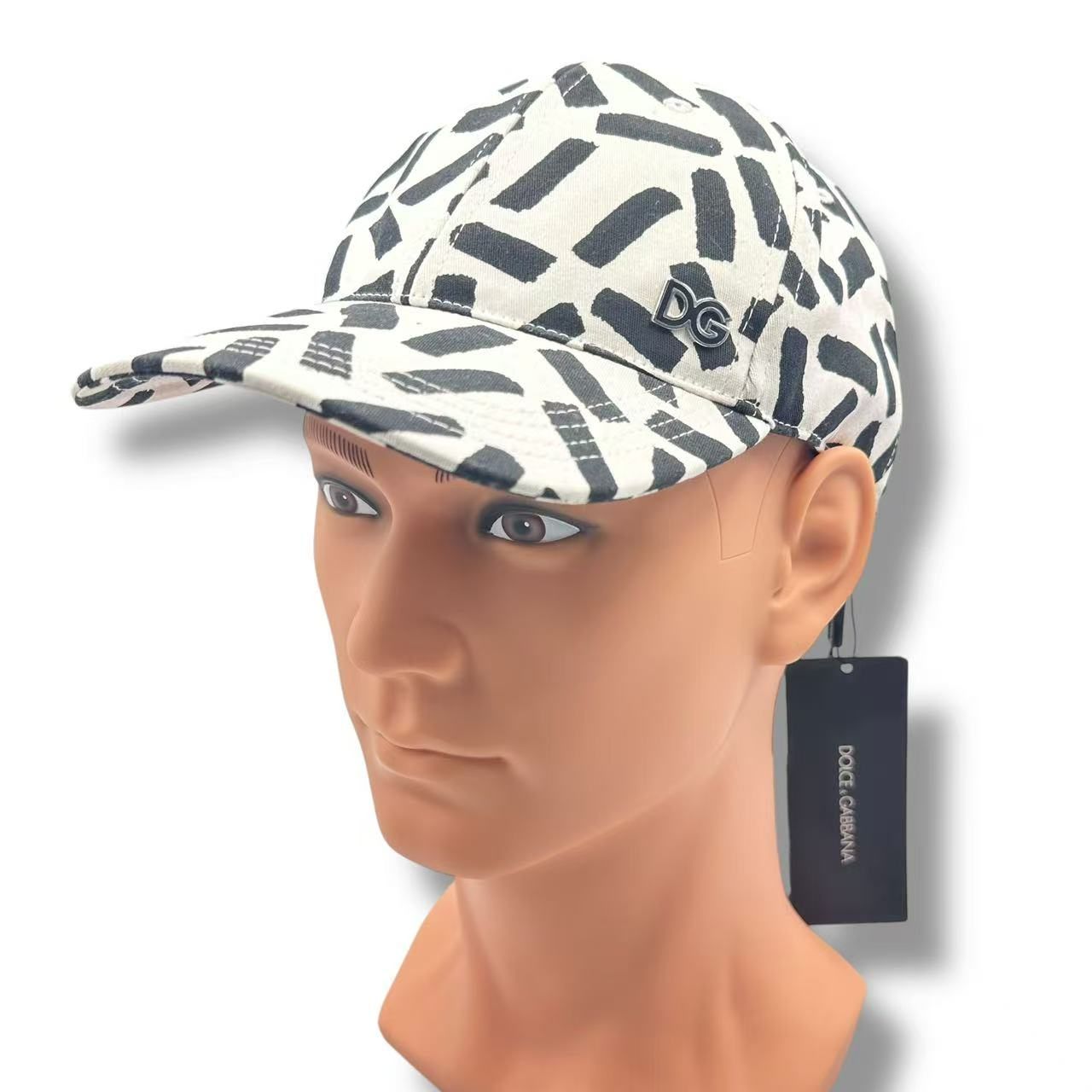 Dolce & Gabbana Cap DG Logo Baseball Cap White Black 59