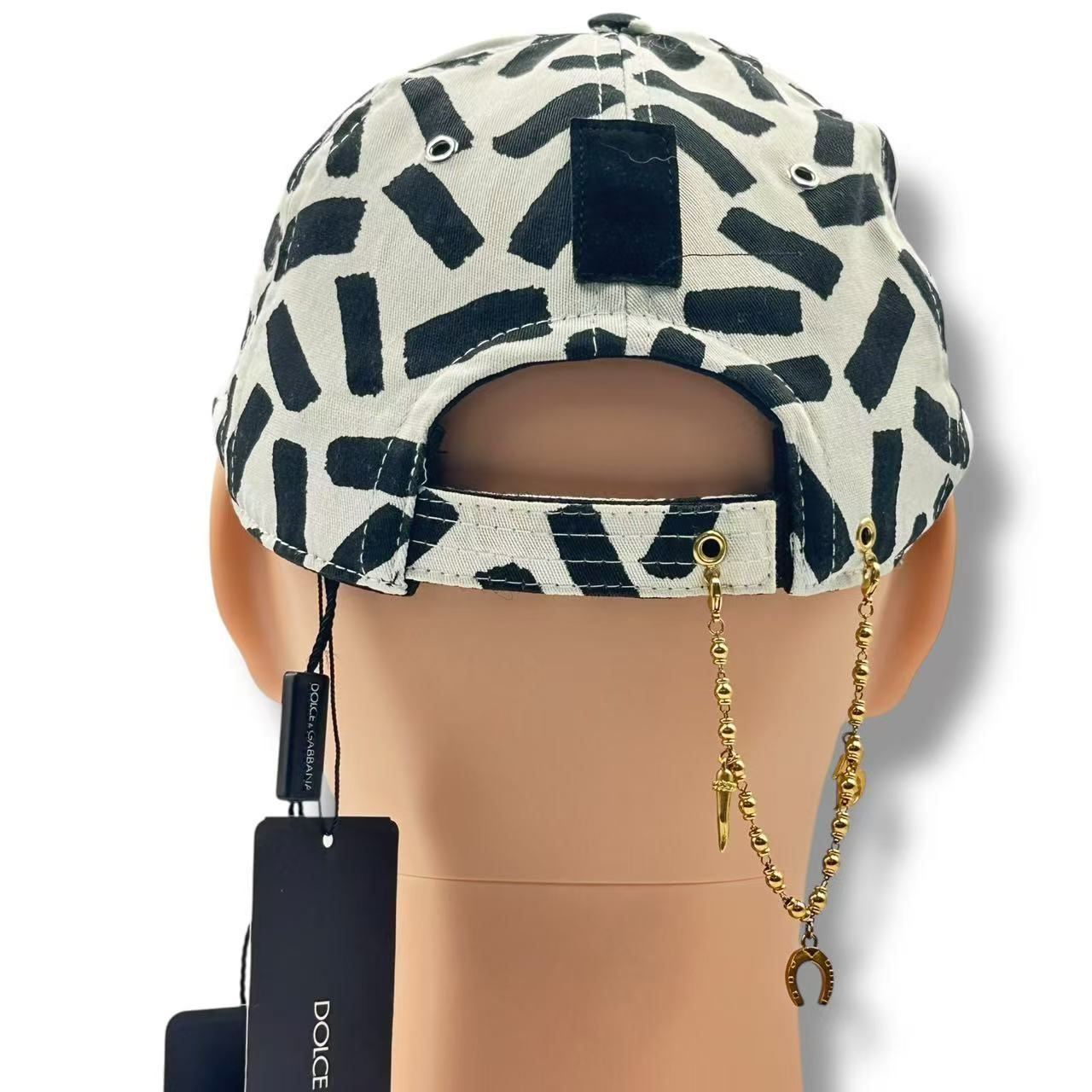 Dolce & Gabbana Cap DG Logo Baseball Cap White Black 59 — view 2