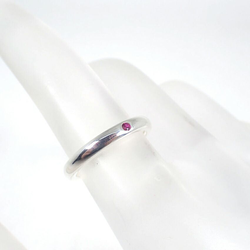 Tiffany & Co 925 Ruby Stacking Band Ring — view 4