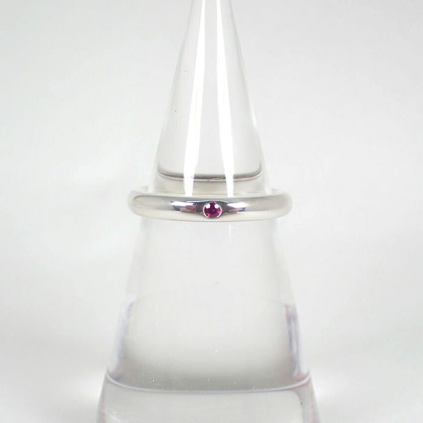 Tiffany & Co 925 Ruby Stacking Band Ring — view 2