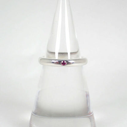 Tiffany & Co 925 Ruby Stacking Band Ring — view 2