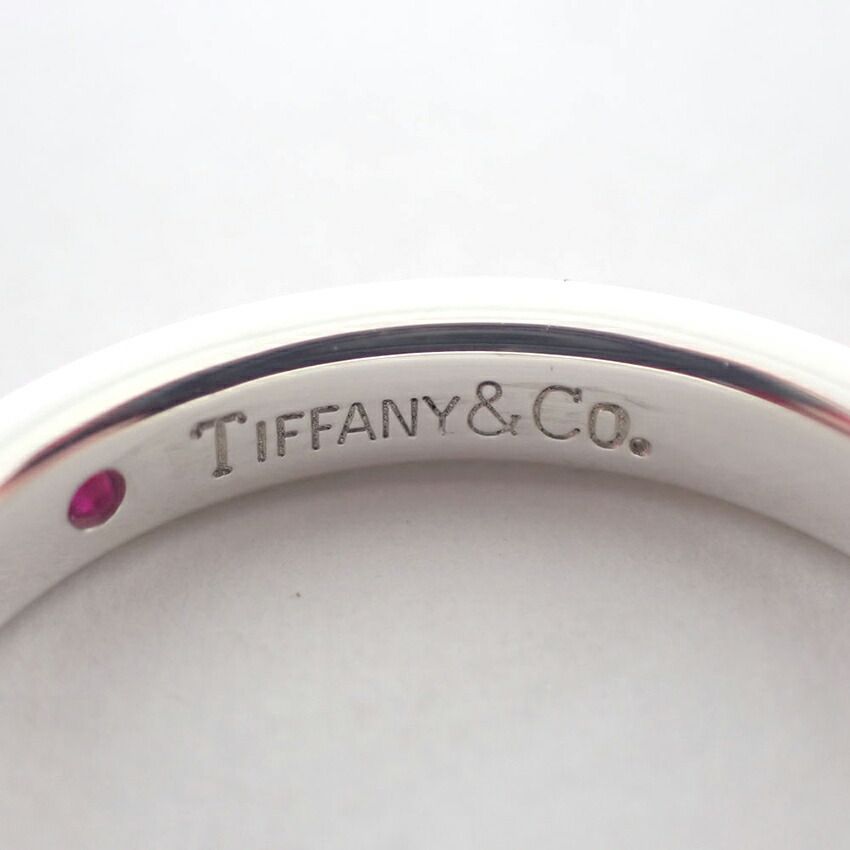 Tiffany & Co 925 Ruby Stacking Band Ring — view 6