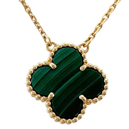 Van Cleef & Arpels Vintage Unhambra Necklace 18k Gold Malachite — view 3