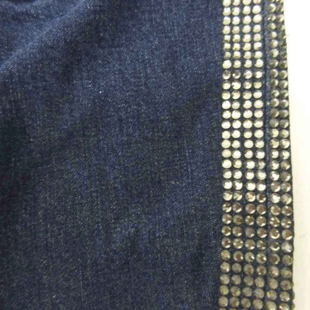Dolce & Gabbana D&G Tag Denim Pants Jeans Flare Boots Cut Rhinestone Y2k — view 4