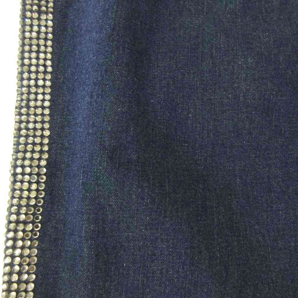 Dolce & Gabbana D&G Tag Denim Pants Jeans Flare Boots Cut Rhinestone Y2k — view 4
