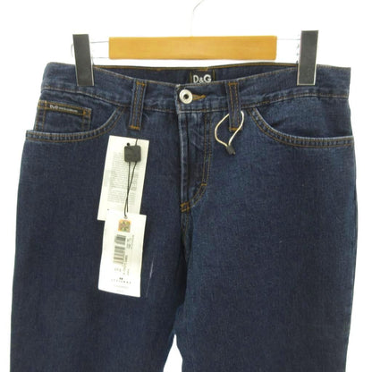 Dolce & Gabbana D&G Tag Denim Pants Jeans Flare Zip Fly Rhinestone Y2k 26 — view 3