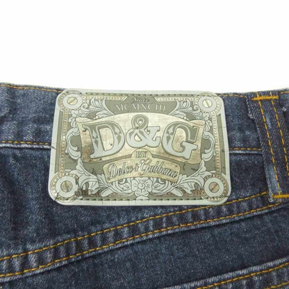 Dolce & Gabbana D&G Tag Denim Pants Jeans Flare Zip Fly Rhinestone Y2k 26 — view 9