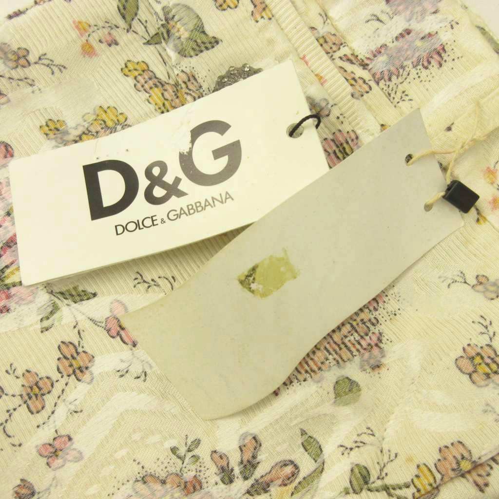 Dolce & Gabbana D&G Tagged Pants Trousers Floral Straight Zip Fly Cutoff Y2k 26 — view 8