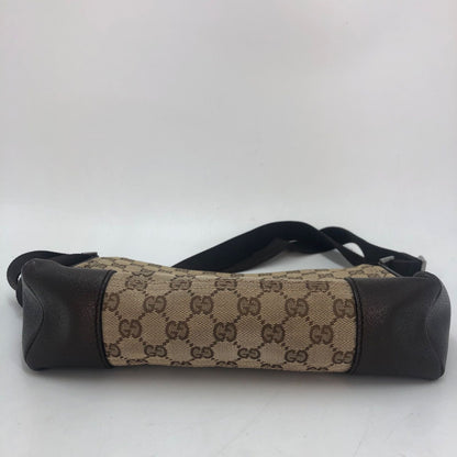 Gucci Shoulder Bag GG Canvas Brown Crossbody Pochette — view 6