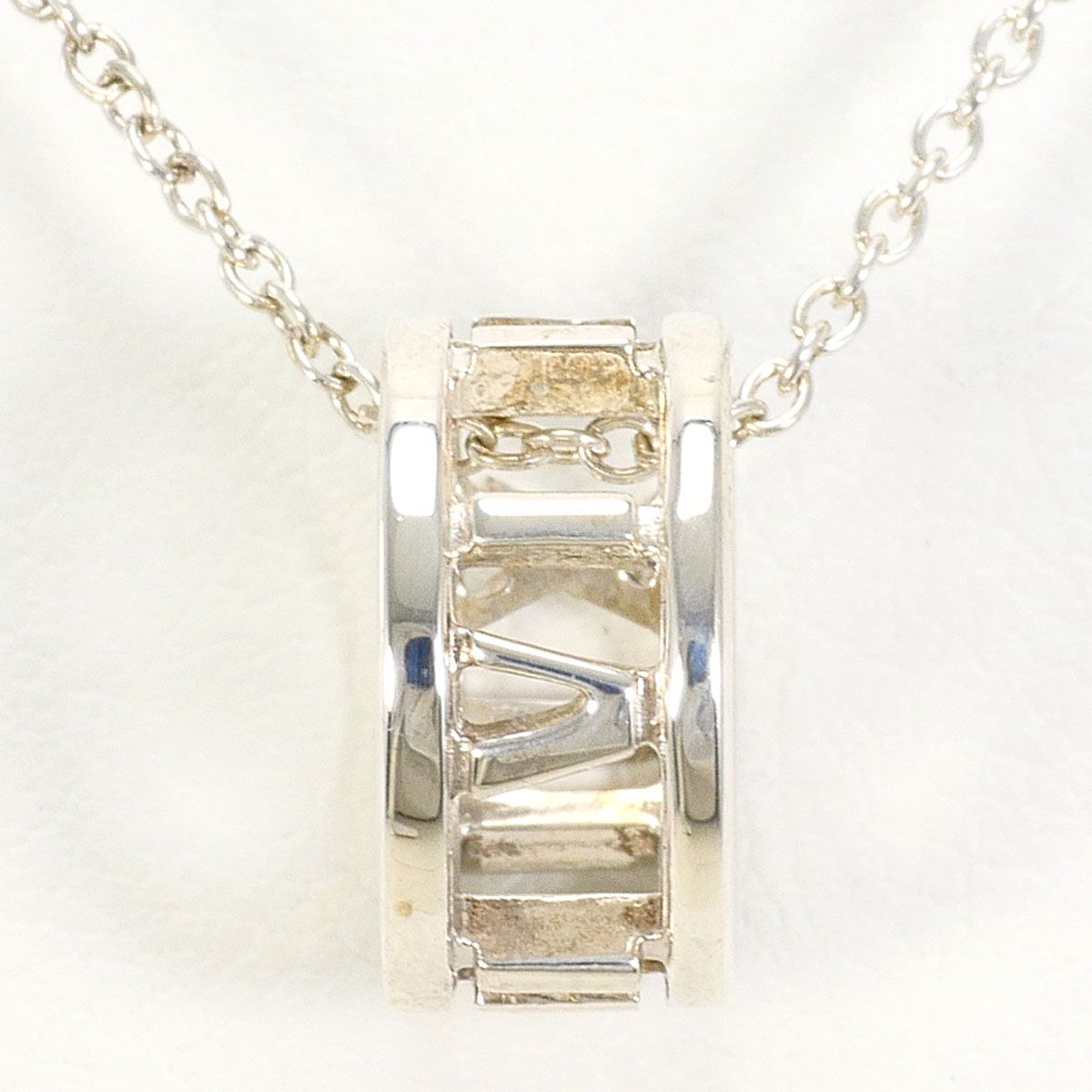 Tiffany & Co Open Atlas 925 Sterling Silver Necklace 40 cm