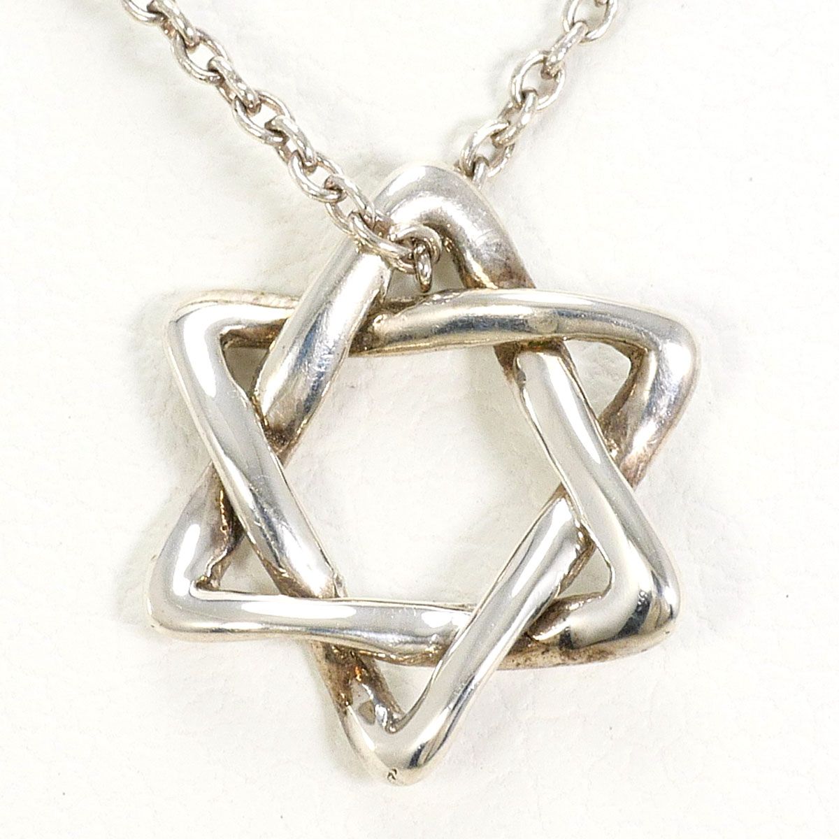 Tiffany & Co Star of David 925 Sterling Silver Necklace 41 cm — view 3