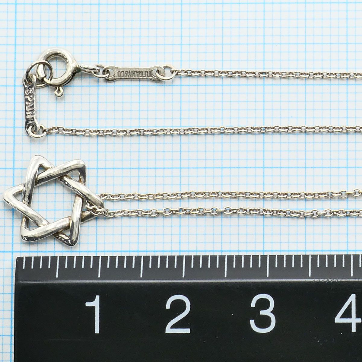 Tiffany & Co Star of David 925 Sterling Silver Necklace 41 cm — view 5