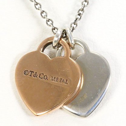 Tiffany & Co Return to Double Heart 925 Sterling Silver Necklace 41 cm — view 3