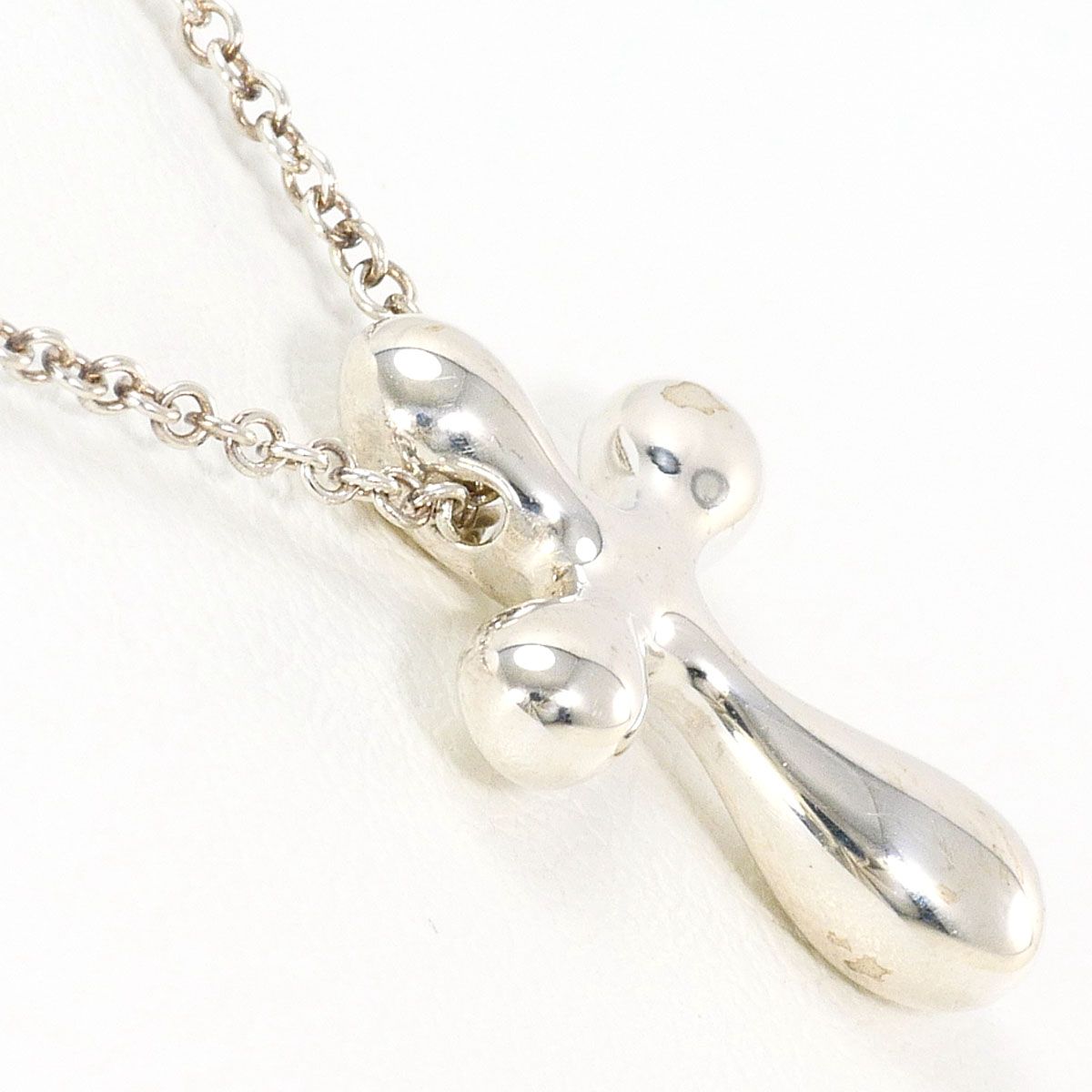 Tiffany & Co Small Cross 925 Sterling Silver Necklace 41 cm — view 2