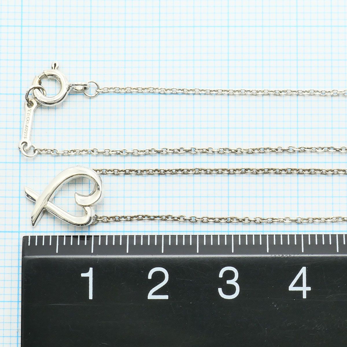 Tiffany & Co Loving Heart 925 Sterling Silver Necklace 41 cm — view 4